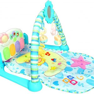 Cable World Kick and Play Musical Keyboard Mat Piano Baby Gym and Fitness Rack (Assorted Colour)