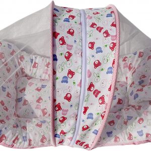 Toddler Mattress with Mosquito Net (Pink) – MT-01-Pink