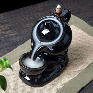Backflow Incense Cone Smoke Tea Pot Fountain