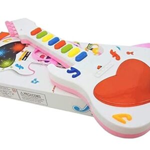 Mini Guitar Toy with Musical Rhymes Sound & 3D Light
