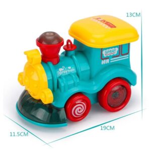 Carton Electric Spray Train with Flashing Light and Music