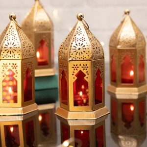 Antique Golden Color Moroccan Lantern